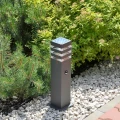 Lampa ogrodowa stojąca TEKSAS 44 1xE27 zewnętrzna z czujnikiem ruchu i zmierzchu grafitowa (4).webp