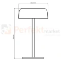 Lampa stołowa dekoracyjna TRYPOLIS LED USB C 2700K IP44 czarna.webp