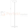 Lampa stojąca dekoracyjna TRYPOLIS LED USB C 2700K IP44 czarna.webp