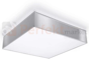 Nowoczesna Kwadratowa Lampa sufitowa Plafon Horus 45 Szary