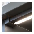 Oprawa LED do szuflad i szaf z czujnikiem zbliżeniowym GLOVIA 12V barwa neutralna grafitowa PERFEKT MARKET OLSZTYN