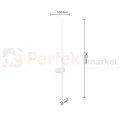 Kinkiet ścienny LED Cortina 14W 820lm 4000K IP20 90cm biały perfekt market olsztyn