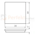 Plafon LED BENO 24-30W CCT 3000/3500/4000K max 3120lm IP65 PZH kwadratowy biały perfekt market olsztyn