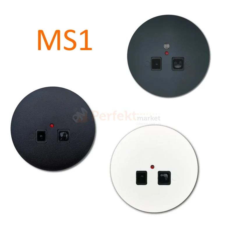 Czujnik ruchu z do sterowników taśm cyfrowych z metalową plakietką Elegant MS1 perfekt market olsztyn