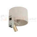 Kinkiet ścienny SANTANA A 11654 Nowodvorski Lighting kremowy 2xE27 modern classic - 4