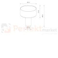 Lampa stołowa SANTANA C 12206 Nowodvorski Lighting kremowa 1xE27 - 10