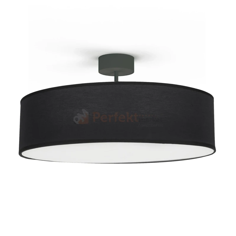 Plafon sufitowy VIOLET 7961 Nowodvorski Lighting czarny 3xE27 tkanina - 2