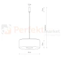 Lampa wisząca AMARELA L 11660 Nowodvorski Lighting czarny melanż 1xE27 - 8