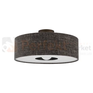 Plafon sufitowy AMARELA M 11658 Nowodvorski Lighting czarny melanż klosz tkaninowy 1xE27