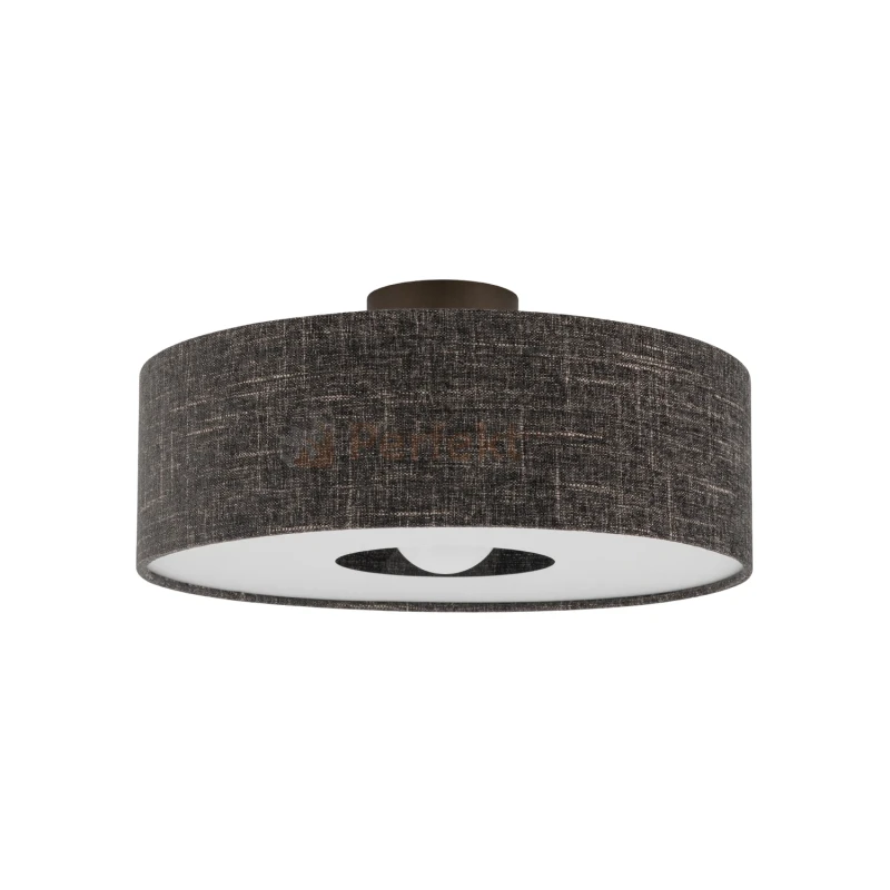 Plafon sufitowy AMARELA M 11658 Nowodvorski Lighting czarny melanż klosz tkaninowy 1xE27 - 8
