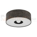 Plafon sufitowy AMARELA M 11658 Nowodvorski Lighting czarny melanż klosz tkaninowy 1xE27 - 3