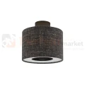 Plafon sufitowy AMARELA S 11657 Nowodvorski Lighting czarny melanż klosz tkaninowy 1xE27