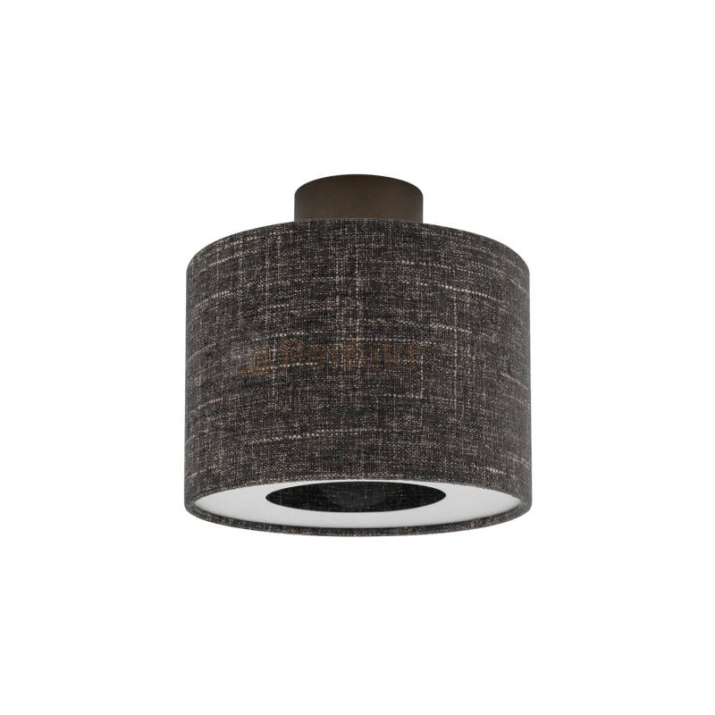 Plafon sufitowy AMARELA S 11657 Nowodvorski Lighting czarny melanż klosz tkaninowy 1xE27 - 8
