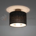 Plafon sufitowy AMARELA S 11657 Nowodvorski Lighting czarny melanż klosz tkaninowy 1xE27 - 2