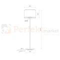 Lampa podłogowa AMARELA 11663 Nowodvorski Lighting czarny melanż klosz tkaninowy 1xE27 - 8