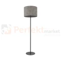 Lampa podłogowa LAGO 11676 Nowodvorski Lighting szary klosz tkaninowy 1xE27