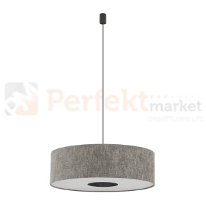 Lampa wisząca LAGO L 11675 Nowodvorski Lighting szary klosz tkaninowy 1xE27