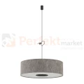 Lampa wisząca LAGO L 11675 Nowodvorski Lighting szary klosz tkaninowy 1xE27 - 3