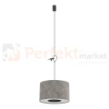 Lampa wisząca LAGO S 11673 Nowodvorski Lighting szary klosz tkaninowy 1xE27 - 3