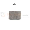 Lampa wisząca LAGO S 11673 Nowodvorski Lighting szary klosz tkaninowy 1xE27 - 4