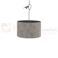 Lampa wisząca LAGO S 11673 Nowodvorski Lighting szary klosz tkaninowy 1xE27 - 5