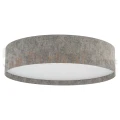 Plafon sufitowy LAGO L 11681 Nowodvorski Lighting szary klosz tkaninowy 7xE27