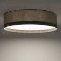 Plafon sufitowy LAGO L 11681 Nowodvorski Lighting szary klosz tkaninowy 7xE27 - 2