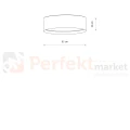 Plafon sufitowy LAGO M 11680 Nowodvorski Lighting szary klosz tkaninowy 4xE27 - 7