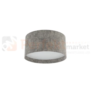 Plafon sufitowy LAGO S 11679 Nowodvorski Lighting szary klosz tkaninowy 2xE27