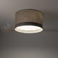 Plafon sufitowy LAGO S 11679 Nowodvorski Lighting szary klosz tkaninowy 2xE27 - 2
