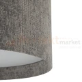 Plafon sufitowy LAGO S 11679 Nowodvorski Lighting szary klosz tkaninowy 2xE27 - 6