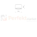 Plafon sufitowy LAGO S 11679 Nowodvorski Lighting szary klosz tkaninowy 2xE27 - 7
