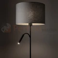 Lampa podłogowa HOTEL PLUS 9072 Nowodvorski Lighting szary klosz tkaninowy 1xE27 1xG9 - 2