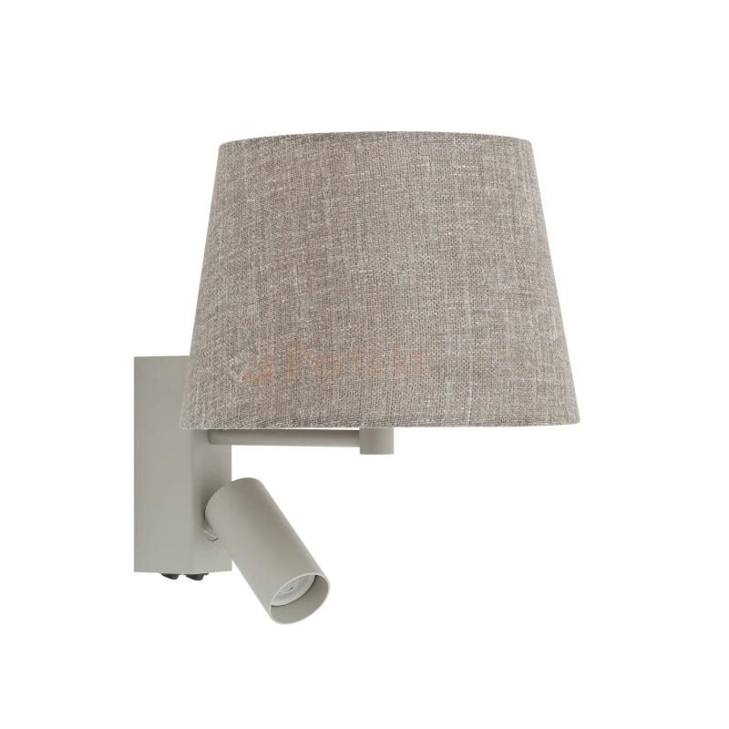 Kinkiet ścienny TUTOIA 11684 Nowodvorski Lighting beżowy klosz tkaninowy 1xE27 1xGU10 - 5