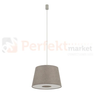 Lampa wisząca TUTOIA 11682 Nowodvorski Lighting beżowy klosz tkaninowy 1xE27