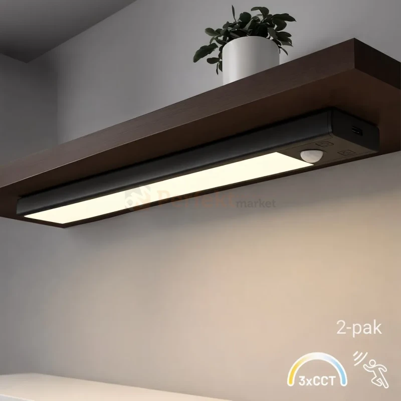Lampka podszafkowa bezprzewodowa Viro 3CCT 30cm ładowana 1000mAh USB-C dwupak perfekt market olsztyn