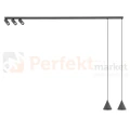 Plafon sufitowy FOURTY 11472 Nowodvorski Lighting jedwabisty grafit 5xGU10