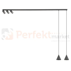 Plafon sufitowy FOURTY 11472 Nowodvorski Lighting jedwabisty grafit 5xGU10
