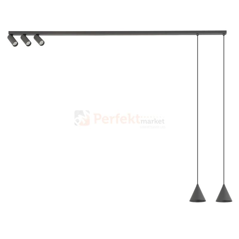 Plafon sufitowy FOURTY 11472 Nowodvorski Lighting jedwabisty grafit 5xGU10 - 10