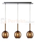 Lampa wisząca Monic Copper potrójna sufitowa kule kula oświetlenie_LED led pendant miedziana miedź MD1629-3A  Zuma Line perfektmarket.jpg