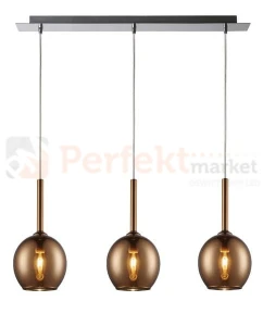 Lampa wisząca Monic MD1629-3A Miedź Copper Zuma Line