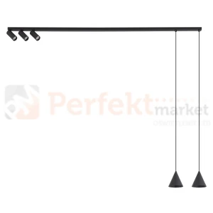 Plafon sufitowy FOURTY 11448 Nowodvorski Lighting czarny 5xGU10