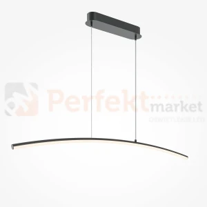 Lampa wisząca liniowa LED czarna CCT 98 cm Curve Maytoni MOD243PL-L18BK