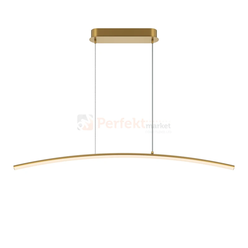 Lampa wisząca liniowa LED mosiądz CCT 98 cm Curve Maytoni MOD243PL-L18BSK - 6