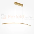 Lampa wisząca liniowa LED mosiądz CCT 98 cm Curve Maytoni MOD243PL-L18BSK - 4