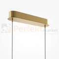 Lampa wisząca liniowa LED mosiądz CCT 98 cm Curve Maytoni MOD243PL-L18BSK - 5