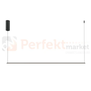 Lampa wisząca LED liniowa czarna CCT 120 cm Halo MOD246PL-L24BK Maytoni