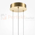 Lampa wisząca LED liniowa koło mosiądz CCT 143 cm Halo MOD247PL-L49BSK Maytoni - 5