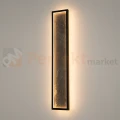 Nowoczesny kinkiet LED kamienny Orign czarny kamień 3000K 80cm Maytoni MOD311WL-L70B3K - 8