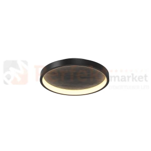 Lampa sufitowa kamienna czarny klosz plafon LED Orign 3000K 40cm Maytoni MOD311CL-L27B3K